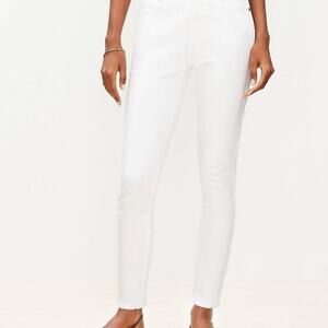 We The Free By Free People  White Skinny Jeans Size 25